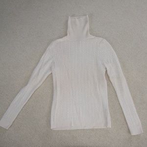 Tight White Turtle Neck